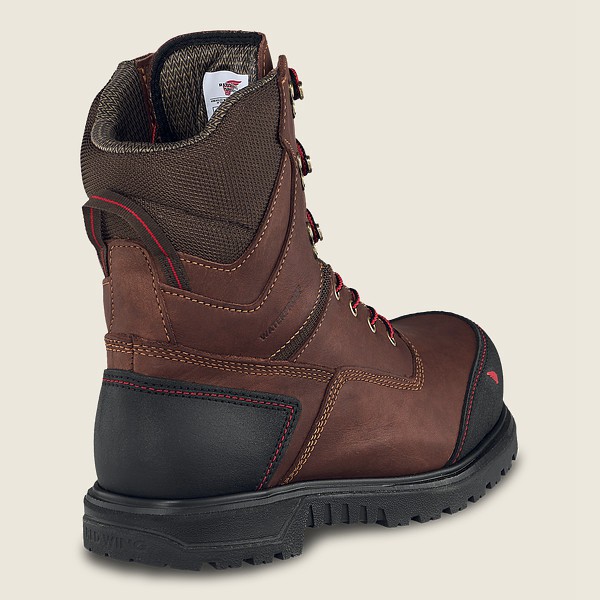 Red Wing Safety Boots Mens Brown/Black - Brnr Xp - 8-inch Waterproof Csa Toe - 5739162-DK